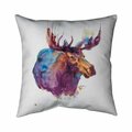 Fondo 26 x 26 in. Abstract Moose-Double Sided Print Indoor Pillow FO2772089